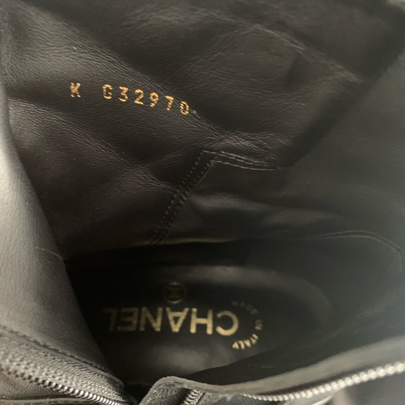 Chanel interlocking CC moto boots size 36.5 - Picture 6 of 8